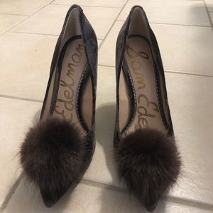 Sam Edelman Brown Velvet Pumps